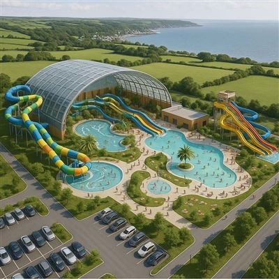 Bargoed Farm propón un parque acuático interior e exterior preto de Aberaeron